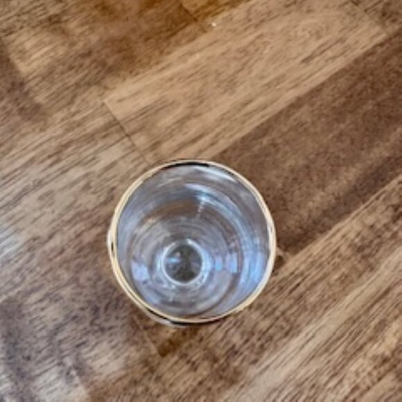 Set of 5 Vintage Etched Girl‎ Motif Stemmed Sherry & Port Glasses with Gold Trim - Picture 6 of 6